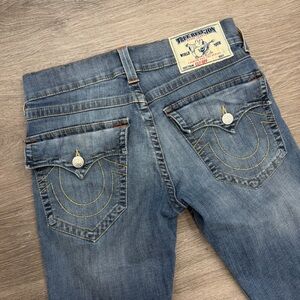 Y2K True Religion Distressed Denim Capris Size 29